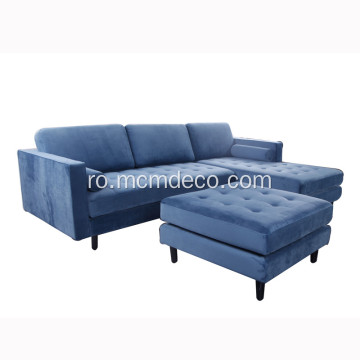Set modern de canapele de colț din stofă Sven